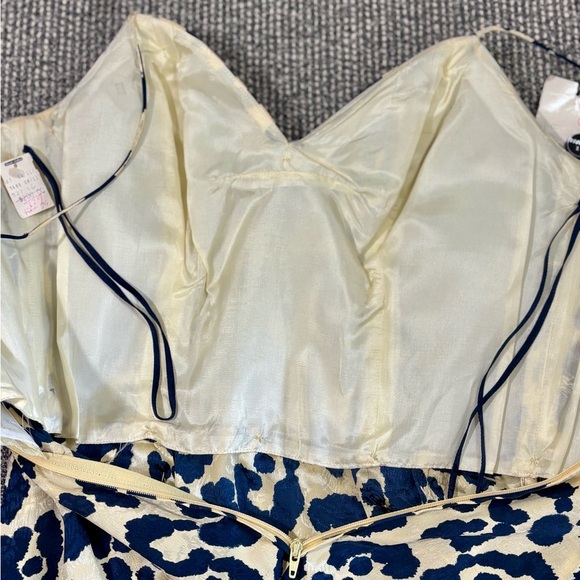 Vintage 1988 S.I.L.K.S St Gillian Silk Leopard Cocktail Dress Deadstock 6 - Picture 11 of 14